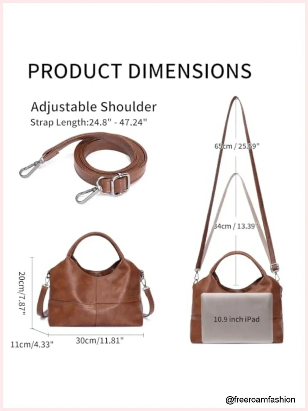 Soft Faux Leather Hobo Handbag, Medium Crossbody Satchel Tote with Top Handle
